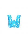 Alphabet Blue Stars Foil Balloon